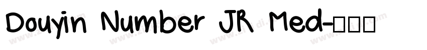 Douyin Number JR Med字体转换
